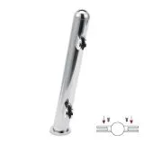 Hustenschutz Pfosten 20-161-38 mitte - Rohr � 38.1 mm - Edelstahl Design