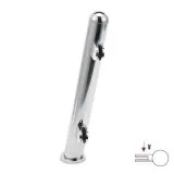 Hustenschutz Pfosten 20-161-25 rechts - Rohr  25.4 mm - Chrom Design