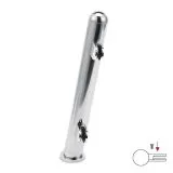 Hustenschutz Pfosten 20-161-38 links - Rohr  38.1 mm - Chrom Design