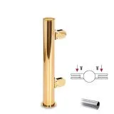 Hustenschutz Pfosten 20-151-25 mitte - Rohr  25.4 mm - Edelstahl Design