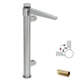 Hustenschutz Pfosten 20-111-25 90 - Rohr  25.4 mm - Messing matt Optik