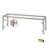 Hustenschutz Gestell 20-050-38 - Messing Design