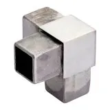 Edelstahl Rohrverbinder Vierkantrohr 40x40 mm - 3x90�