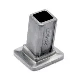 Edelstahl Vierkant 20x20 mm Rohrbefestigungsh�lse 80�