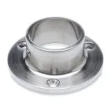 Edelstahl Design Rohr 38,1 mm Boden- und Wandflansch