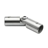 Edelstahl Design Rohrverbinder variabel f�r Rohr � 19 mm