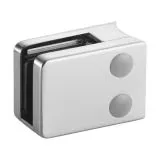 Edelstahl matt V2A Glasklemme 42 - Rohr 50,8 mm - Glas 6-12.76mm