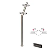 Hustenschutz Pfosten 20-171-25 mitte - Rohr  25.4 mm - Anthrazit schwarz Design