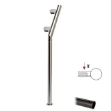 Hustenschutz Pfosten 20-171-25 rechts - Rohr � 25.4 mm - Anthrazit schwarz Design