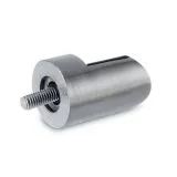 Edelstahl Design Anschlag-Adapter - Glas 4-9 mm - Wandmontage