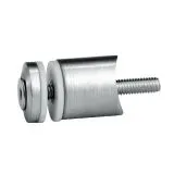 Glasbefestigungsadapter Edelstahl V4A Glas bis 16.76 mm Rohr 42.4 mm