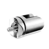 Chrom Design Scharnier-Adapter - Glas 4-9 mm - Rohr � 25.4 mm