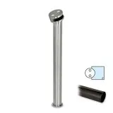 Hustenschutz Pfosten 20-190-38 links - Rohr � 38.1 mm - Anthrazit Design