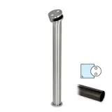 Hustenschutz Pfosten 20-190-38 rechts - Rohr � 38.1 mm - Anthrazit Design