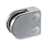 Edelstahl V2A Glasklemme - 20 - Flachmontage - Glas 6-8 mm