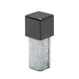 Anthrazit matt Design Vierkant 20x20 mm Endkappe W�rfel