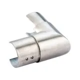 Edelstahl Rohrverbinder 90� f�r Nutrohr � 48,3 mm