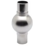 Edelstahl Design Rohr 25,4 mm Kugelrohrverbinder 180�