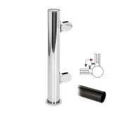 Hustenschutz Pfosten 20-151-25 - 90� - Rohr � 25.4 mm - Anthrazit Design