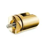 Messing Design Scharnier-Adapter - Glas 4-9 mm - Rohr � 25.4 mm