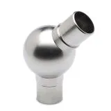 Edelstahl Design Rohr 38,1 mm Kugelrohrverbinder 45