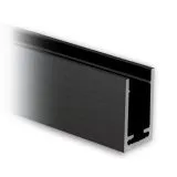 Alu U-Profil 40x25x40mm in Anthrazit schwarz - ganze L�nge 200 cm
