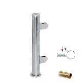 Hustenschutz Pfosten 20-150-38 rechts - Rohr � 38.1 mm - Messing matt Optik