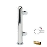 Hustenschutz Pfosten 20-160-25 links - Rohr  25.4 mm - Messing matt Optik