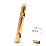 Hustenschutz Pfosten 20-161-25 rechts - Rohr � 25.4 mm - Messing matt Optik