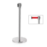 Abgrenzungsst�nder poliert - ECO-F Gurtband ROT 2m