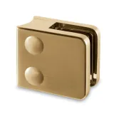 Messing matt Design Glasklemme 21 - Rohr 38,1 mm - Glas 6-10mm