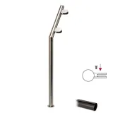 Hustenschutz Pfosten 20-171-25 links - Rohr � 25.4 mm - Anthrazit schwarz Design