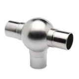 Edelstahl Design Rohr 38,1 mm Kugelrohrverbinder T