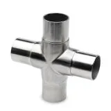 Edelstahl Design Rohr 38,1 mm Rohrverbinder Kreuz