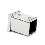 Chrom Design Wandflansch 90� f�r Rohr 20x20 mm