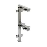 Hustenschutz Pfosten 20x20 - 20-13320 mitte - Edelstahl matt Design