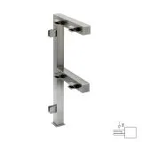 Hustenschutz Pfosten 20x20 - 20-13320 rechts - Edelstahl matt Design