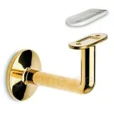 Messing Design Handlaufhalter flach & Rohr Blindmontage