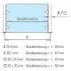 Hustenschutz Pfosten Edelstahl 35x35 - 20-133535 - 90°