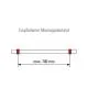 Anthrazit Design Design Handlaufhalter flach & Rohr Blindmontage
