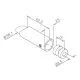 Messing matt Design Abstandshalter flach f�r Rohr 38,1 mm