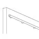 Messing matt Design Abstandshalter flach f�r Rohr 38,1 mm