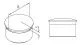 Chrom Design Rohr 50,8 mm Endkappe gew�lbt