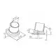 Chrom Design Rohrverbinder 80� f�r Rohr 25,4 mm