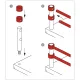 Chrom Design MiniRail Adapter Mittelst�ck f�r Stab 10mm