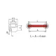 Messing matt Design MiniRail Adapter Endst�ck f�r Stab 6mm