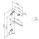 Hustenschutz Pfosten 20-131-38 links - Rohr � 38.1 mm - Edelstahl Design