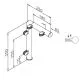 Hustenschutz Pfosten 20-130-38 rechts - Rohr Ø 38.1 mm - Messing Design