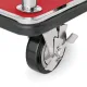 UNITY - Gep�ckwagen - Luggage Trolley - Chrom-Design/rot