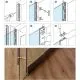 Alu Glasprofil 107x30x107mm - Glas 10-10,76mm - CNS Design - 200cm